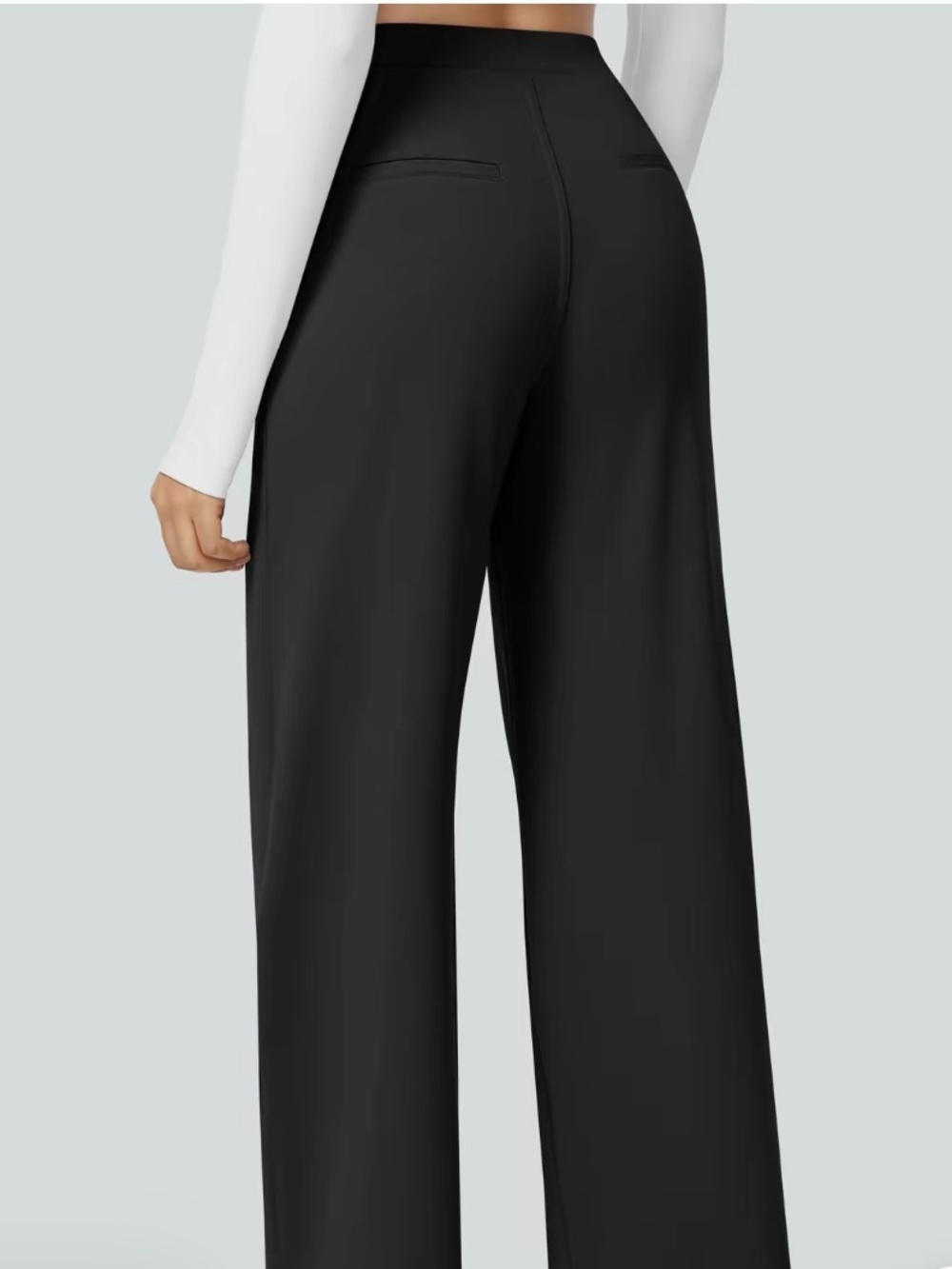Halara Flex DayStretch High Waisted Pocket Straight Leg Work Pants M